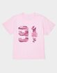 91 Pink Camo Bow Unisex Kids Tee image number 1