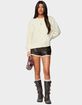 EDIKTED Lissa Lacey Faux Leather Shorts image number 5