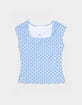 FULL TILT Dot Girls Square Neck Top image number 1