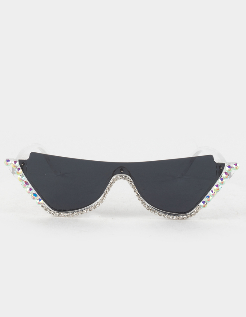 FULL TILT Rate Rhinestone Sunglasses image number 1