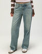 RSQ Womens Embroidered Low Rise Original Baggy Jeans image number 4
