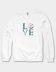 LOVE Baseball Unisex Crewneck Sweatshirt image number 1