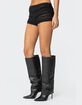 EDIKTED Maisley Sheer Lace Shorts image number 4