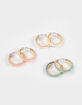 FULL TILT 3 Pack Beaded Hoop Earrings image number 1