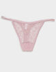 FULL TILT All Over Floral Lace Thong image number 1