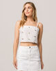 IVY & MAIN Embroidered Womens Crop Cami image number 1
