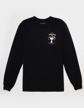 RIOT SOCIETY x Peanuts Snoopy's Gym Club Mens Long Sleeve Tee Alternative Image