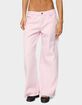 EDIKTED Petite Roman Low Rise Slouchy Jeans image number 1