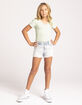 FULL TILT Essentials Girls V Neck Rib Tee image number 4