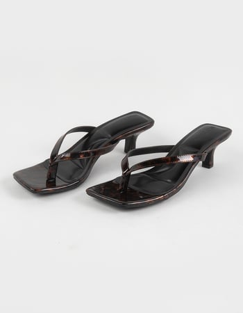 WILD DIVA Able Womens Kitten Heel Sandals Alternative Image