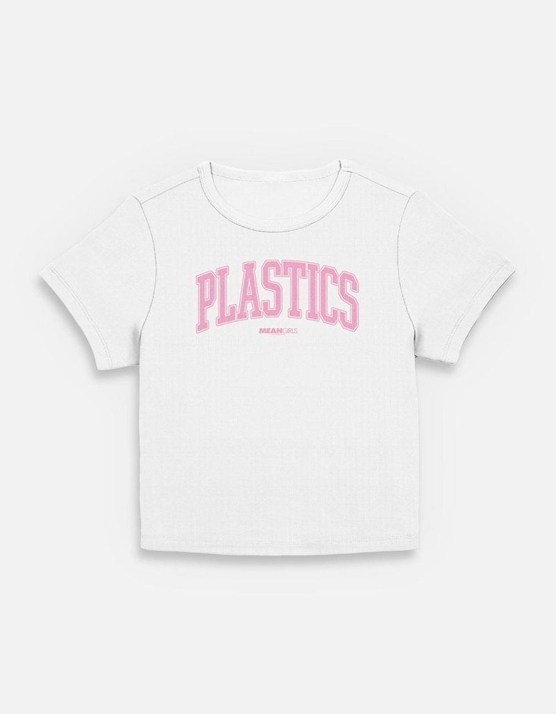 MEAN GIRLS Plastics Collegiate Womens Baby Tee image number 0