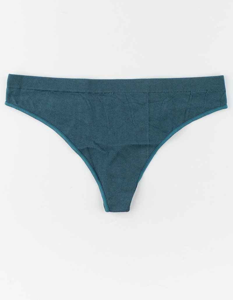 FULL TILT Seamless Blue Thong image number 0