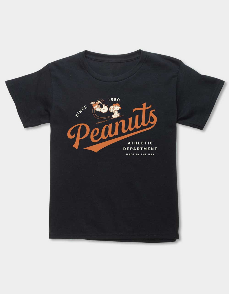 PEANUTS Athletic Department Unisex Kids Tee BLACK Tillys