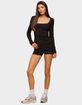 EDIKTED Hayden Square Neck Long Sleeve Top image number 4