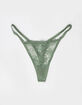 FULL TILT Floral Allover Lace Thong image number 1