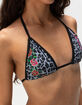 ED HARDY Black Leopard Triangle Bikini Top image number 5