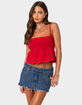 EDIKTED Millie Scrunch Tank Top image number 1