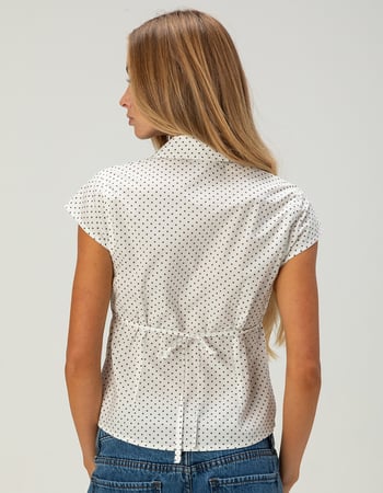 RSQ Womens Button Up Shirt Alternative Image