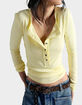 FREE PEOPLE Jamie Womens Long Sleeve Henley Top image number 1
