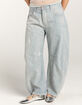 FREE PEOPLE Lucky You Mid-Rise Stripe Womens Barrel Jeans image number 2