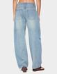EDIKTED Korie Barrel Leg Low Rise Jeans image number 3