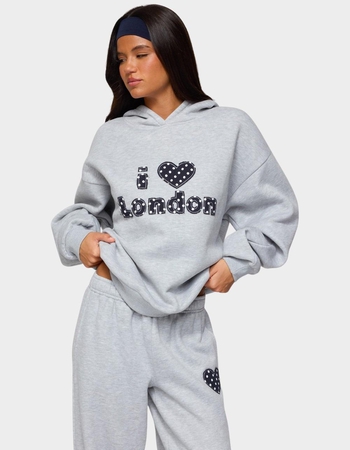 EDIKTED I Heart London Hoodie Primary Image