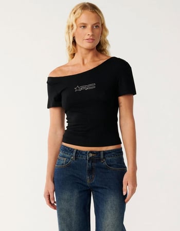 RIP CURL RC Womens Off The Shoulder Tee Primary Image