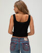 TRUE RELIGION Printed Ribbed Womens Tank Top image number 4