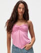 FULL TILT Twist Womens Flyaway Tube Top image number 1
