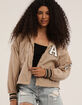 NEW LOOK Womens Nylon Varsity Jacket image number 1