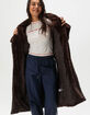 JOLIE AND JOY Womens Fur Long Coat image number 2