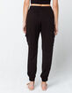 SKY AND SPARROW Cargo Womens Black Jogger Pants image number 4