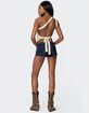 EDIKTED Codi Backless Asymmetric Knit Top image number 5