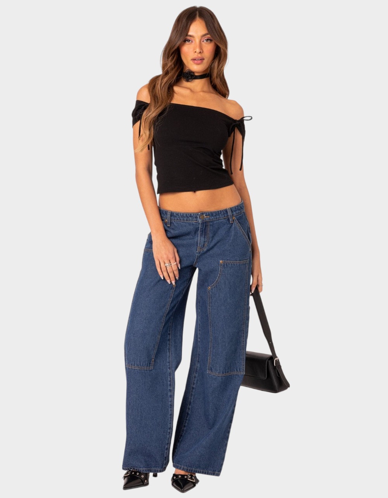 EDIKTED Jess Off Shoulder Top image number 3