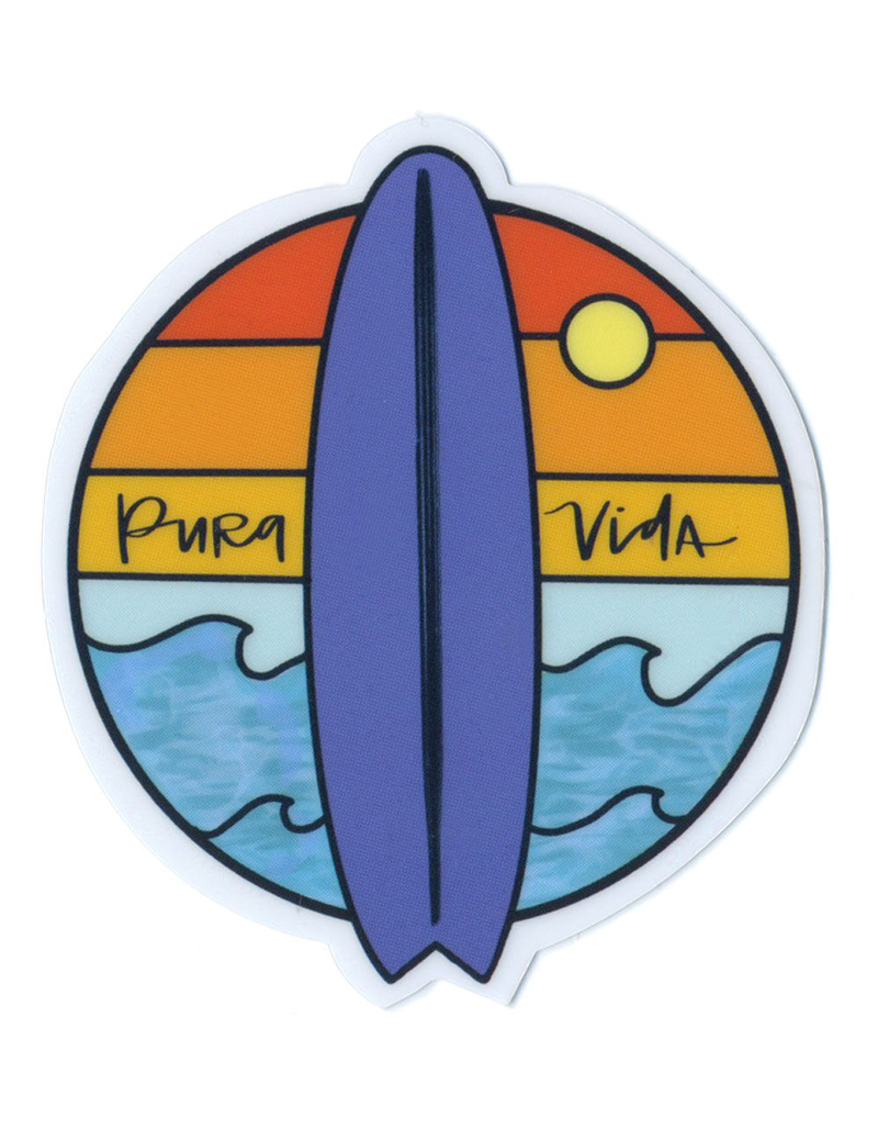 PURA VIDA Surf Check Sticker image number 0