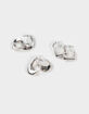 FULL TILT 3 Pack Molded Metal Earrings image number 1
