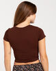 BOZZOLO Womens Cropped Tee image number 4