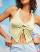 WEST OF MELROSE Butterfly Hem Womens Halter Top image number 1