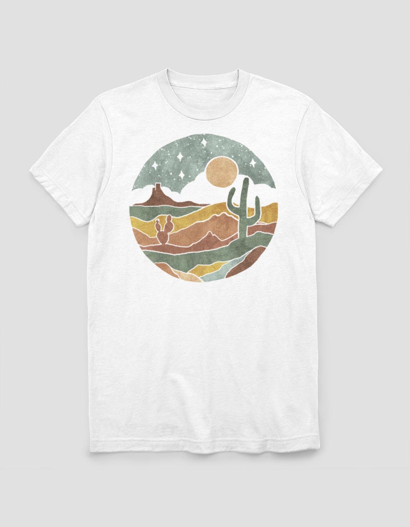 DESERT Watercolor Circle Unisex Tee image number 0