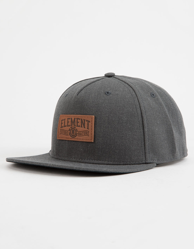 ELEMENT Leather Banner Mens Snapback Hat image number 0
