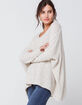 RSQ Oversized V Neck Womens Pullover Tunic Sweater image number 2