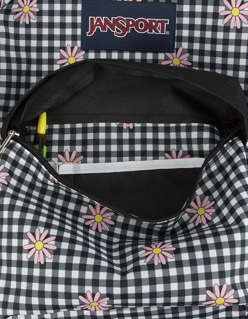 JANSPORT SuperBreak Gingham Daisy Floral Backpack image number 4