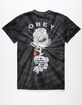 OBEY Rise Above Tie Dye Mens T-Shirt image number 2