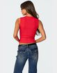 EDIKTED Basel Button Up Tank Top image number 5