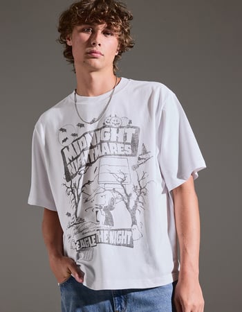 RSQ x Peanuts Halloween Midnight Mens Tee Primary Image