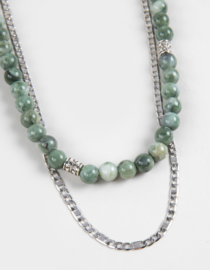 RSQ 2 Pack Beaded/Chain Necklaces image number 1