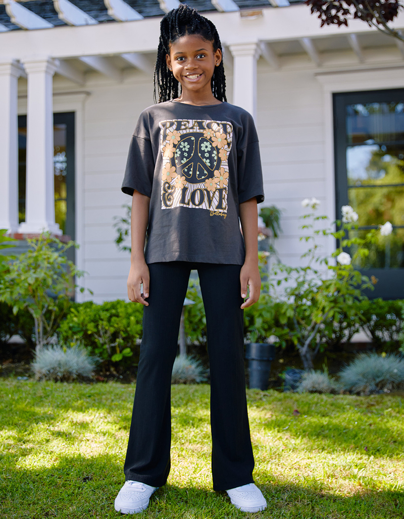 FULL TILT Girls Rib Flare Pants image number 0