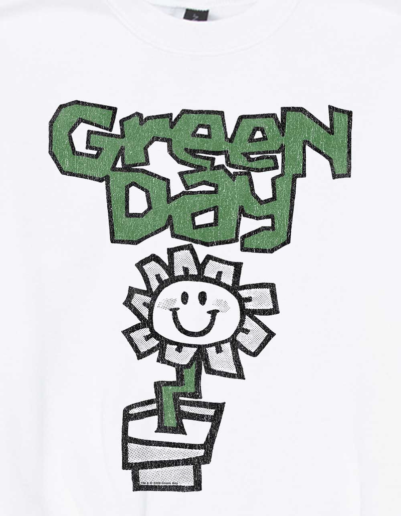 GREEN DAY Flower Pot Unisex Kids Crewneck Sweatshirt image number 1