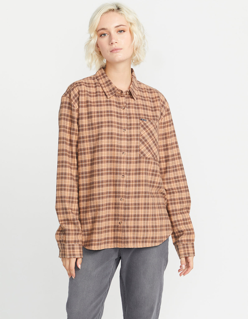 VOLCOM Plaid To Meet U Womens Flannel image number 0