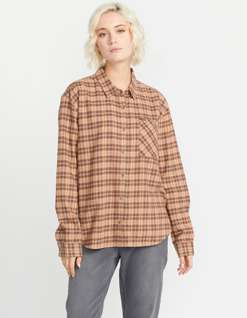 VOLCOM Plaid To Meet U Womens Flannel Primary Image
